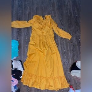 Boutique mustard maxi dress